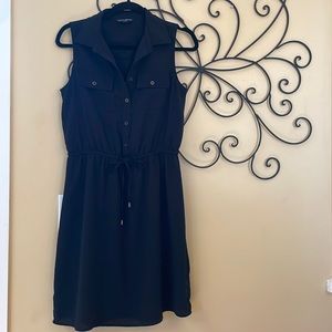 NWOT Mario Serrani Black Sleeveless Midi Dress - Size S